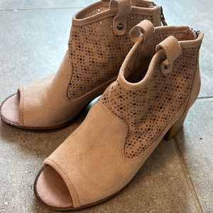 Dirty Laundry Peep Toe Booties